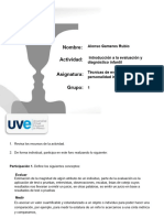 AA1 - U1 - FORO - Introducción A La Evaluación y Diagnóstico Infantil