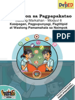 ESP 9 - Modyul 6 Kasipagan Pagpupunyagi Pagtitipid at Pamamahala Sa Naimpok Myrna Flores