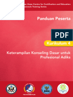 UTC-4 (Keterampilan Konseling Dasar Untuk Profesional Adiksi)