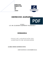 Demanda Pago de Liquidacion Del Contrato de Aparcería I