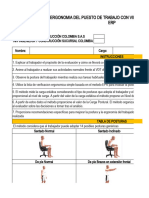 Evaluacion Condiciones Ergonomicas para VDT