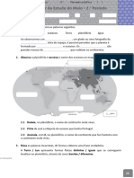 Avaliação Intercalar de Estudo Do Meio - 2.º Período