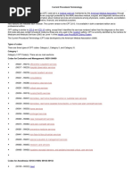 Current Procedural Terminology CPT CODING