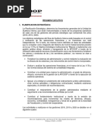 Resumen Ejecutivo POA 2018