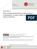 Hector Palma - de La Concepcion Heredada A La Epistemología Evolucionista