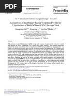 14.an Analysis of The Primary Energy Consumed by The ReLiquefaction of Boil-Off Gas of LNG Storage Tank