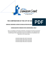 Annual Business Licence - Regulation Bylaw 4288, 2016 (Consolidated) - Please Contact The Engineering Department (250) 784-3618 For More Information