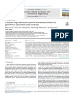 A Dynamic Large Deformation Particle Finite Ele - 2023 - Journal of Rock Mechani