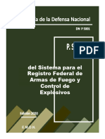 Procedimiento Sistemático de Operar (P.S.O.) Del Sistema para El Registro Federal de Armas de Fuego y Control de Explosivos