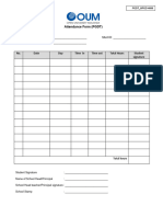 Attendance Sheet