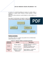 Caracterización de Residuos Sólidos