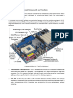 Motherboard Components and Functions