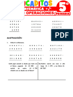 Cuatro Operaciones para Quinto Grado de Primaria