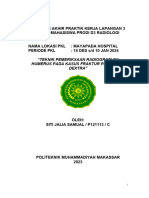 Laporan Akhir Praktik Kerja Lapangan 3 (Pkl3) Mahasiswa Prodi D3 Radiologi