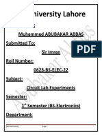 Circuit Lab Assignment 1