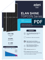 Datasheet Adani Solar India 550w 555w 560w 565w 570w TOPCon Bifacial Elan Shine