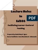 Lecture Notes in Ed203 by Madel May Egera