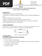 TP N°4 Thermocouple