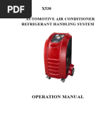 Operation Manual: Automotive Air Conditioner Refrigerant Handling System