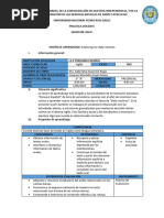 Sesión de Aprendizaje Vàsquez Montaño