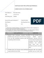 Lampiran 4. LK 3 (Siklus 1 Observer 2) - Format Lembar Observasi Rancangan Pembelajaran - Yulinda Nur Il