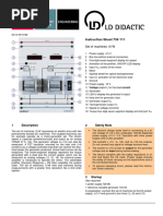 Instruction Sheet 734 111: Set of Machines 10 W