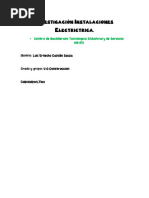 Investigación Instalaciones Electrictrica-Luis Ernesto Castillo Sauza