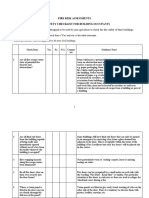 Fire - Risk Assessment