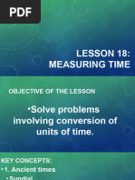 Lesson 18 Measuring Time