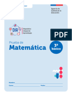 Prueba Matematica Diagnostico 2024 3 Basico