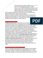 O Papel Do Enfermeiro Na Sala de Recuperação Pós-Anestésica