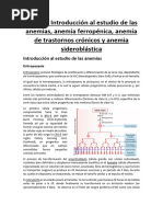 Tema 2 Anemias Ferropenicas, ATC y Sideroblasticas