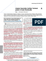 American Gastroenterological Association Institute Technical Review On The Management of Acute Diverticulitis