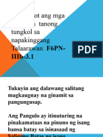 FILIPINO 6 PPT Q3 W3 - Nasasagot Ang Mga Literal Na Tanong Tungkol Sa Napakinggang Talaarawan