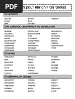 Adjectifs Pour Enrichir Tes Textes