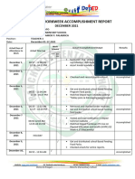 AMOR ACCOMPLISHMENT REPORT DECEMBER 2021 Teachers