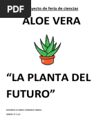 Proyecto de Feria de ciencias-ALOE VERA