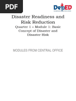 DRRR Q1 Module 1 Basic Concept of Disaster and Disaster Risk