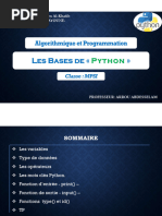 Les Bases de Python