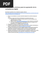 Competencia Digital (Criterios Mínimos)