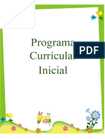 Programa Curricular Inicial