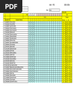 Class Attendance: 59 Totals Student # Student Name