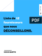 Liste Grossistes Déconseillés