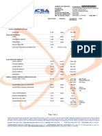 Metodo: Espectrofotometria Muestra Analítica: SUERO: Resultados Unidades Valores de Referencia Nota