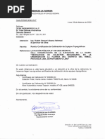 Carta 20-2024 Remite Certificados de Calibracion de ET (A Supervisión)