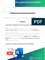 Contrato de Alquiler Vacacional