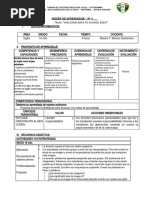 Sesion de Aprendizaje 1ro - Marzo Diagnostica SEMANA 0