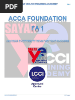 Fa 1 Acca Foundation