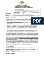 Rad. 2024-00061-00 Rechaza Demanda Por Falta de Competencia Territorial