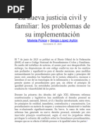 La Nueva Justicia Civil y Familiar. NUEVO CÓDIGO NACIONAL DE PROCEDIMIENTOS CIVILES Y FAMILIARES